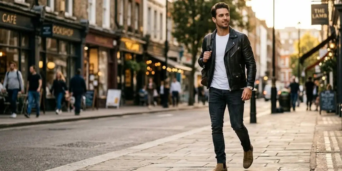 How to Style a Mens Leather Jacket: 7 Easy Looks for Guys